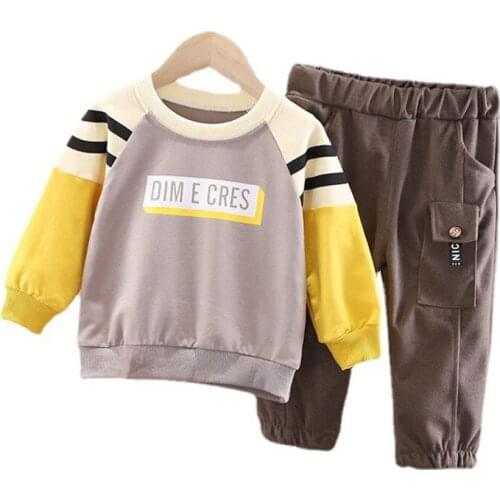New Children Clothing Spring Autumn Baby Girl Clothes Boys Casual T-Shirt Pants 2Pcs/Sets Toddler Sport Costume Kids Tracksuits