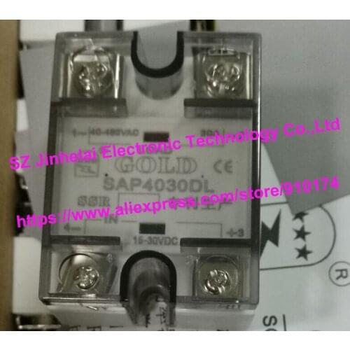 Authentic original SAP4030DL GOLD Single-phase solid state relay DC control AC 30A 15-30VDC 40-480VAC