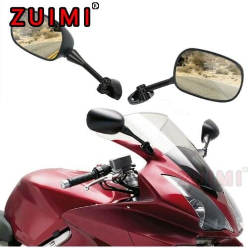 Suitable for Honda Black Motorcycle Rearview Mirror, High-strength Abs Shell Attachment Vfr 800 2003-2016 2002 2008 2006 V-Tec