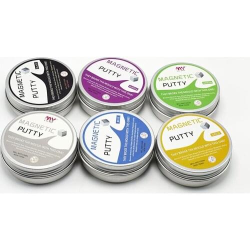 Direct selling magnetic plaster magnetic bounce silicon mud gobbling magnet mud environmental protection toy magic magnetic mud