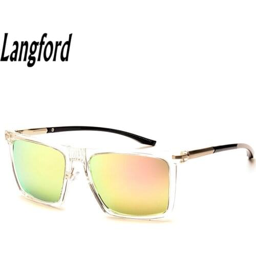 Langford brand prescription sunglasses man woman finished product myopia mirror sunglasses transparent frame Custom astigmatism