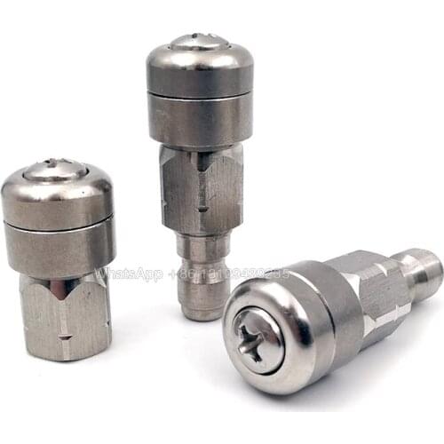 High Pressure Washer Drain Pipe Cleaning Nozzle Rotary Sewer Cleaning Nozzle Sewer Nozzle Sets Sewer Jetter Water Spray Nozzle