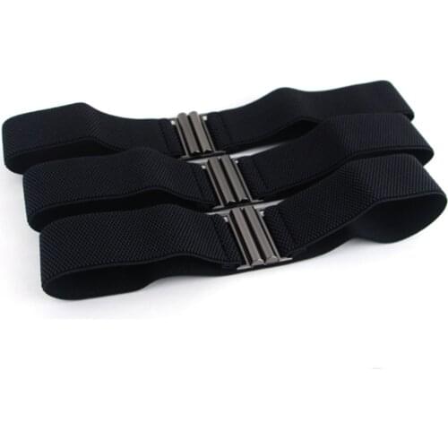 Women Ladies Fashion Buckle Elastic Simple Belt Stretchy Dress Corset Waist Band BLTLL0501