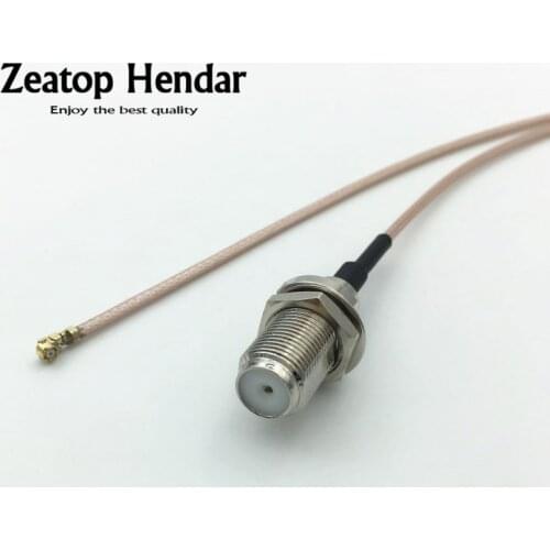 1Pcs RG178 Cable F Female Plug to U.fl Ufl IPX IPEX Connector RF Pigtail Cable 5cm 10cm 15cm 20cm 30cm 50cm