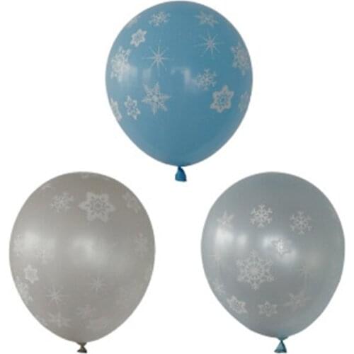 10 pcs 12 Inch 3g Snowflake Latex Balloons Birthday Wedding Christmas Party Decoration Unicorn Party