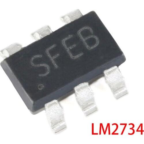 10pcs LM2734 LM2734YMKX LM2734YMK SFEB SOT23-6