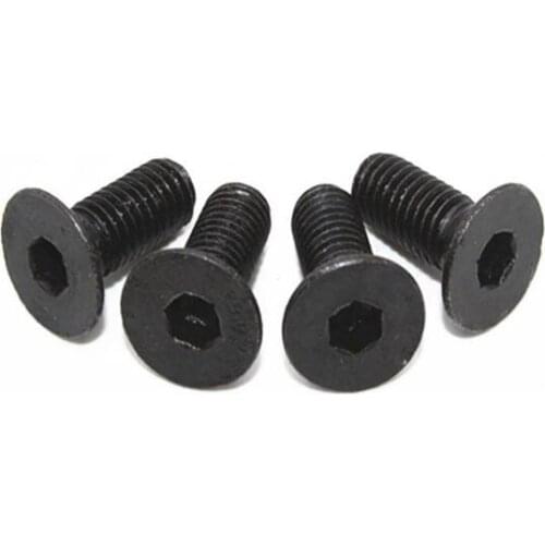 2pcs M16 allen countersunk screws hexagon socket flat head bolts black carbon steel male screw 30mm-100mm length