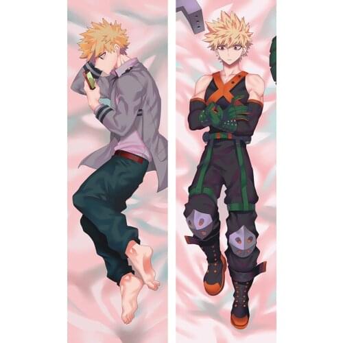 Anime My Hero Academia Katsuki Bakugou Dakimakura Hugging Body Pillow Case Custom DIY Cushion Fujoshi BL Cosplay Costume Cover