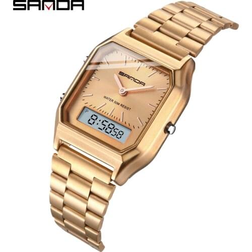 Fashion Sanda Military Sports Watches Waterproof Mens Top Brand Luxury Clock Electronic Led Digital Watch Men Relogio Masculino