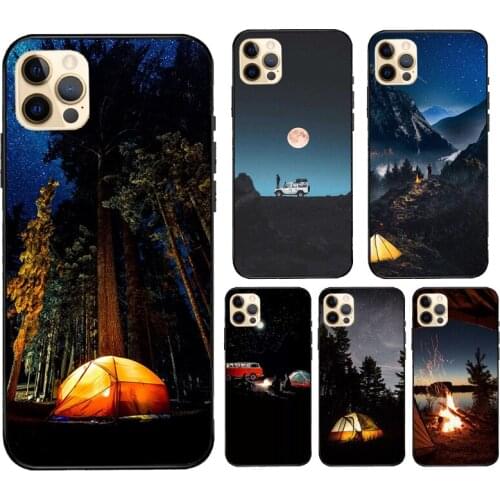 Camping Nature Mountain For iPhone 12 Pro Max mini Case For iPhone 11 Pro Max XS X SE 2020 7 8 Plus XR Cover
