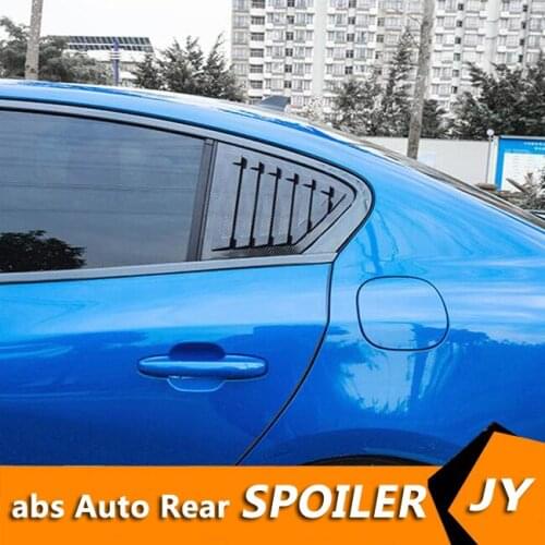 For FORD Focus 2018-2019 Sedan ABS Rear Door Window shades Louver Frame Window Sill Molding Cover Sticker Trim