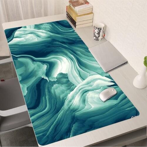 Glacier Marble Mouse Pad Gabinete Gamer Carpet Personalized Fabric Table Marble Mousepad Varmilo Keyboard PC Genshin Desk Mat