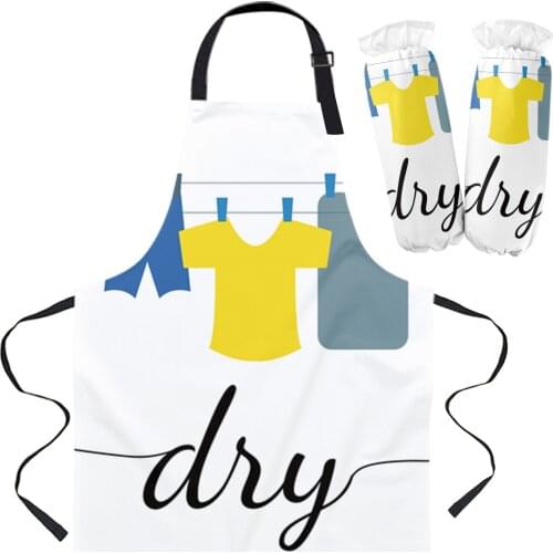 Laundry Room Kitchen Apron Baking Accessories Sleeveless Aprons for Men Women Home Cleaning Tools