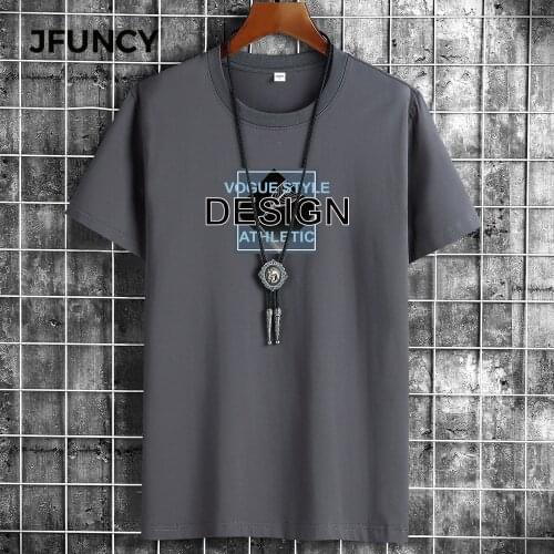 JFUNCY Summer Anime Man T-shirts Harajuku Alternative Gothic Streetwear Clothes Punk Graphict Shirt for Men Oversized T Shirt
