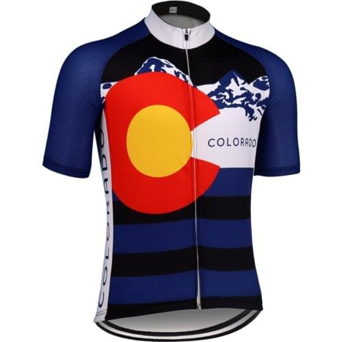 Retro Hombres Jersey MTB Maillot Colorado Bicicleta Camisa Clothes Para Descensos De Alta Calidad Pro Equipo Ropa Bike Triathlon