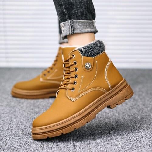 Sapato Casual Sapatos Casual Boots Mens Winter Men Shoes 2020 Botas Boot Leather Man Sneakers Fashion Light Breathable