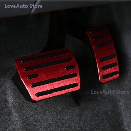 Car Accelerator Gas Pedal Cover Brake Foot Pedal Pads Fuel Brake Clutch AT pedals For Skoda Octavia Pro A8 2021 2022