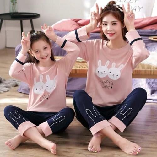 Family Matching Outfits cartoon Set Family Pajamas Set Adult Kid Sleepwear Nightwear girl clothes Outfit