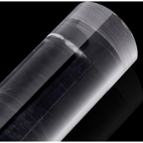 Y1UU Transparent Acrylic Solid Roll Clay Rolling Pin Fondant Baking Pastry Roller