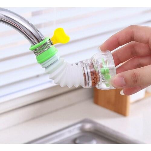 Adjustable 360 Degree Flexible Kitchen Faucet Tap Extender Splash-Proof Water Filter Shower Water Tap Kitchen Bath Accessories