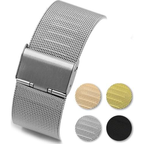 12mm 14mm 16mm 18mm 20mm 22mm 24mm Universal Milanese Watch Band Weave Watch Strap for Smart Watch Milanese Watchband