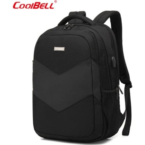 COOLBELL 15.6 Inch Laptop Backpack Fashion Travel Business Backpack Outdoor Nylon Waterproof Student Anti-theft Backpack