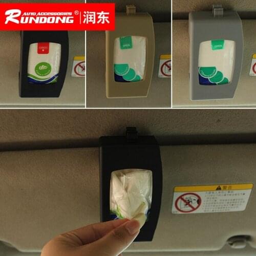 Shunwei auto sunshade paper towel box set auto mini box frame paper towel sd-1507