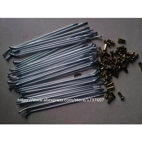 40pc/lot Motorcycle spokes 3.2mm/3.5mm/4.0mm*152-255mm electric motorcycle wheels spokes 170mm 175mm 188mm 190mm for CQR250