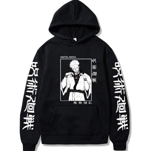 Jujutsu Kaisen Uniex Anime Itadori Long Sleeve Fashion Hip Hop Hoody