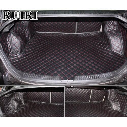 High quality mats! Full set car trunk mats for Mazda 6 sedan 2007-2002 waterproof cargo liner mats boot carpets for Mazda 6 2005