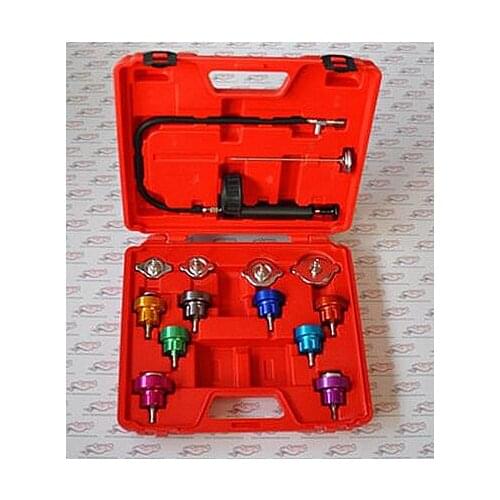 14Pc High Quality Auto Water Tank Leak Detector Car Cooling System Radiator Pressure Tester Automotive Tools DHL Free