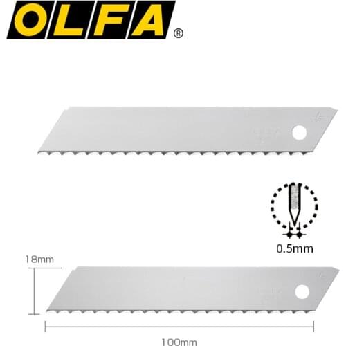 3pcs Olfa LWB-3B 18mm Insulation Blades,Large Wavy Blades,100mm X 18mm X 0.5mm
