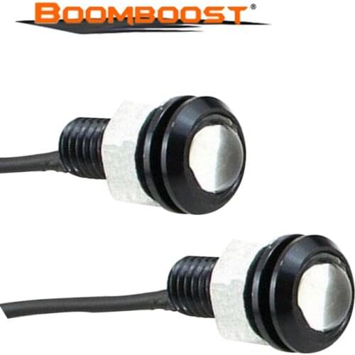 Car Styling 9W DRL Fogging License Eagle Eye WaterProof Auto Lamp DC 12V Daytime Running Light 18mm Black LED Hawkeye 2Pcs/Lot