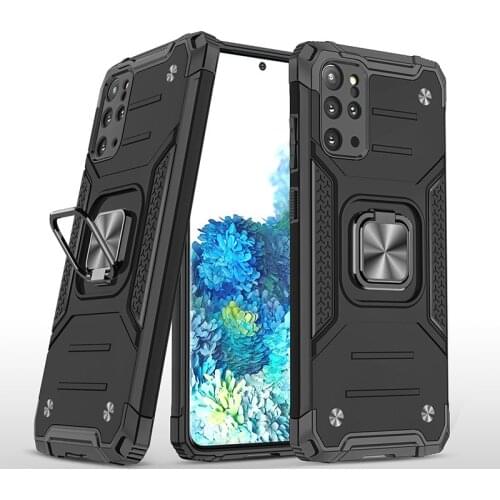 Car Magnetic Metal Finger Ring Holder Case For Samsung S20 Fe S21 Plus Note 20 Ultra 5G Back Cover For Galaxy S10 Note 10 Lite
