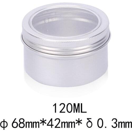 120G aluminum bottle jar pot tea tin gel wax day night mask cream essence moisturizer skin care cosmetic packing