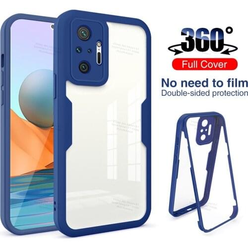 360 Full Body Screen Protector Case For Xiaomi Redmi Note 10 Pro Shockproof Phone Cover for redmi redmy note 10 pro max 10s