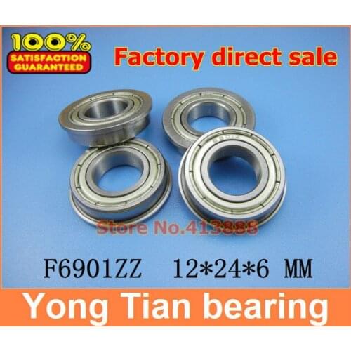 F6901 F6901-ZZ F6901ZZ F6901-2Z F6901Z zz z 2z Flanged Flange Ball Bearings 12 x 24 x 6mm High Quality 12*24*26.5*6*1.5 mm