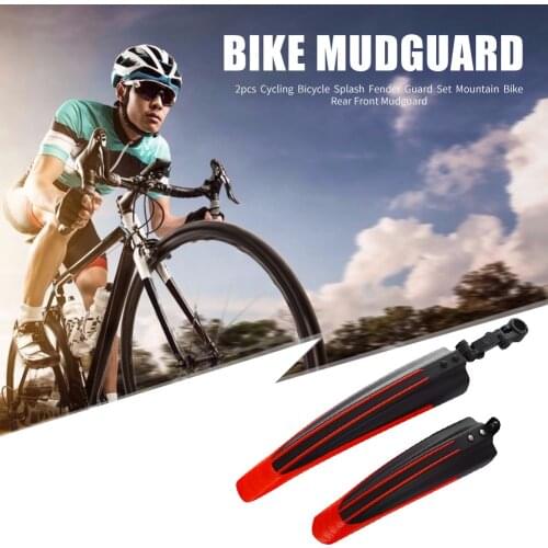 Dirt-proof Cycling Bicycle Splash Fender Guard Set Mountain Bike Rear Front Mudguard Cycling Riding Accessories