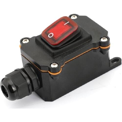 High Power Line PG9 Waterproof Ship Type Switch, High Current 25A High Power Refitting and Installing Outdoor Wire Box