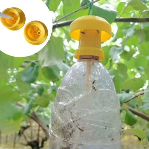 Fruit Fly Trap Killer Plastic Yellow Drosophila Trap Fly Catcher Pest Insect Control For Home Farm Orchard Pest Control Products