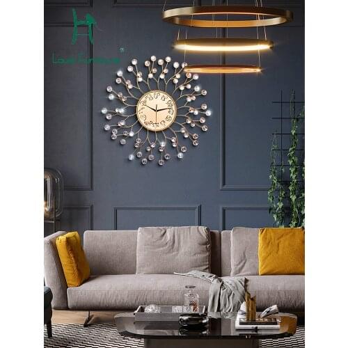 Louis Fashion Wall Clocks Nordic Creative Mute Living Room Personality Art Constellation Modern Simple Iron