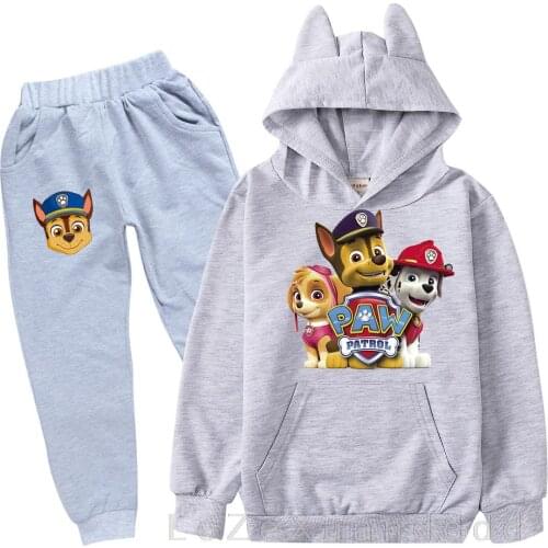 PAW PATROL New Kids Tracksuit Clothes Set fashion clothes Hoodies And Pants Children Sportwear Clothing Casual Sport Suit