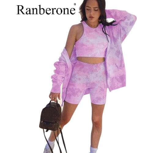 New Suit Women Sport Clothing Spring Summer Shorts and Vest and Hoodies 3 Piece Suit Crop Tops Hooded Jackets Tracksuit Wives