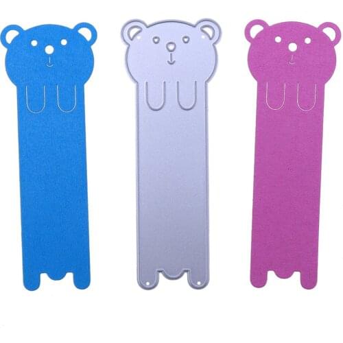 Adorable Bear Bookmark Die Cuts For Cards Making Decoration Adorable Bear Bookmark dies scrapbooking metal cutting dies new 2019