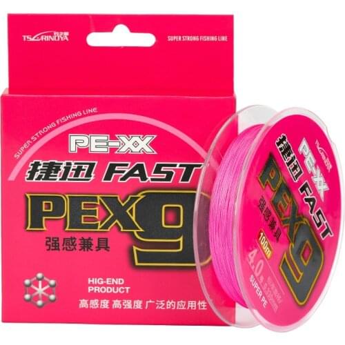 Fishing Line 9 Stand Braided Fishing Line 100m Super Strong Multifilament Fishing Line Carp Fishing Tackle Pesca 20-65lb Peche