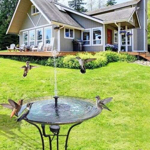 Solar Powered Fountain Pump LED Lights for Bird Bath Garden Fish Tank Lawn