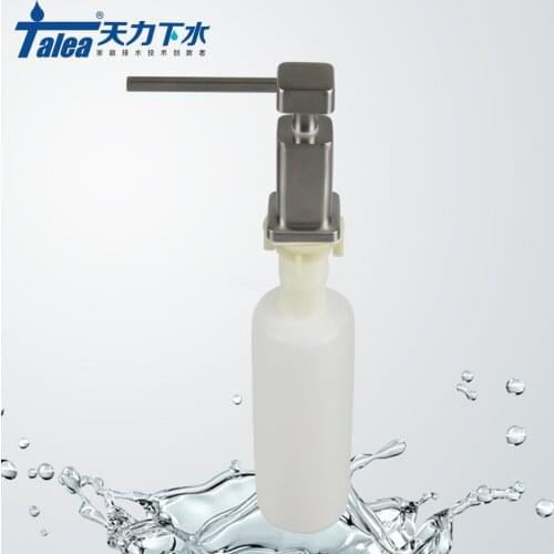 Talea Sink Kitchen Soap Dispenser Bathroom Detergent Dispenser for Liquid Soap Lotion Stainless Steel Head