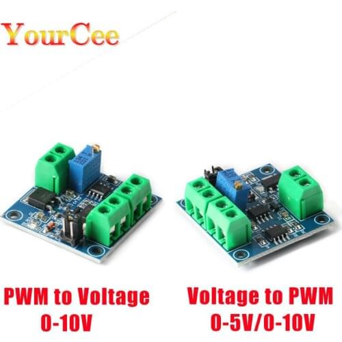 1PCS PWM to Voltage Converter Module 0%-100% to 0-10V for PLC MCU Digital to Analog Signal PWM Adjustabl Converter Power Module