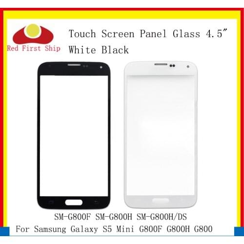 10Pcs/lot Touch Screen For Samsung Galaxy S5 Mini G800F G800H G800 Touch Panel Front Outer S5 MINI LCD Glass Lens Replacement
