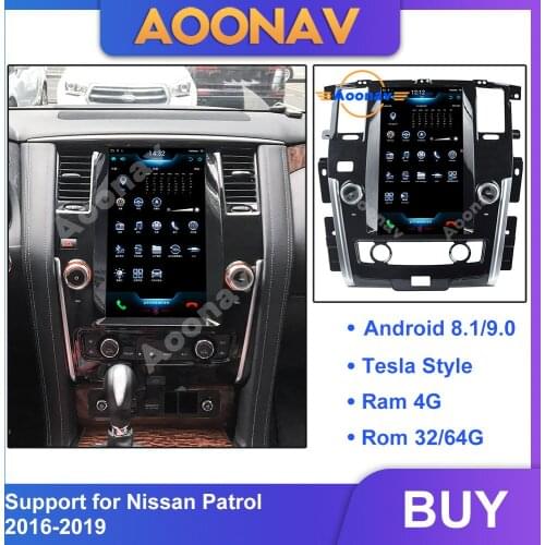 13.6 inch 2din android auto radio multimedia player For Nissan Patrol 2016-2019 car stereo autoradio GPS navigation DVD player